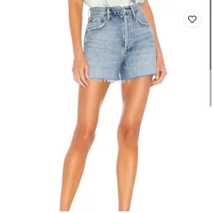 • Agolde • Women’s High Rise Jean Shorts Cut Off  BlueButton Fly  30