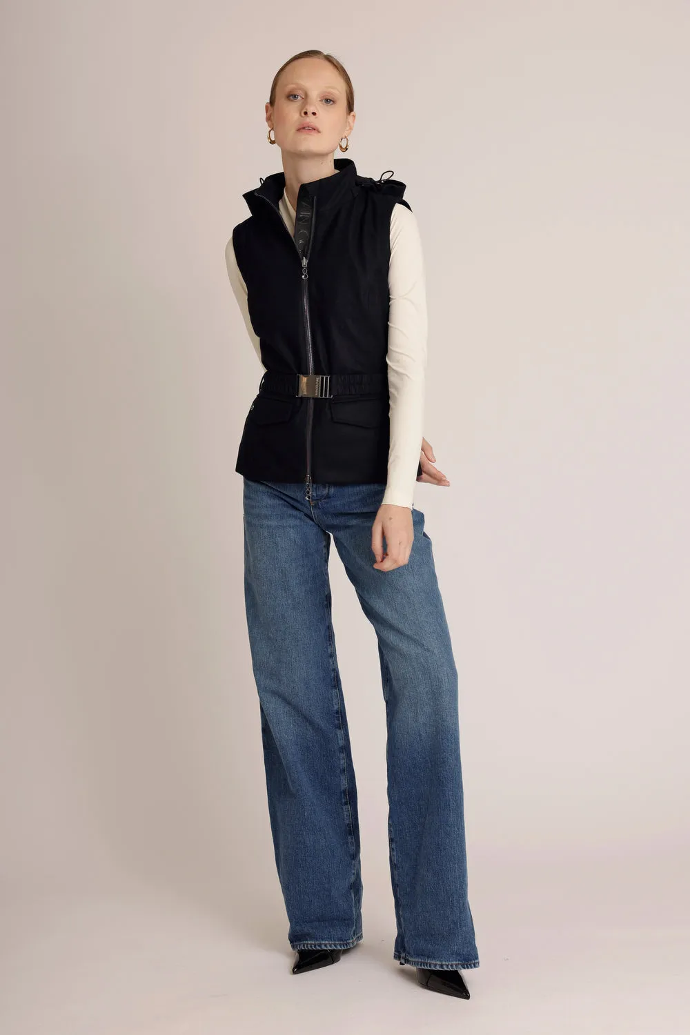 3-in-1 Waterproof Jacket & Bodywarmer | Navy Wool