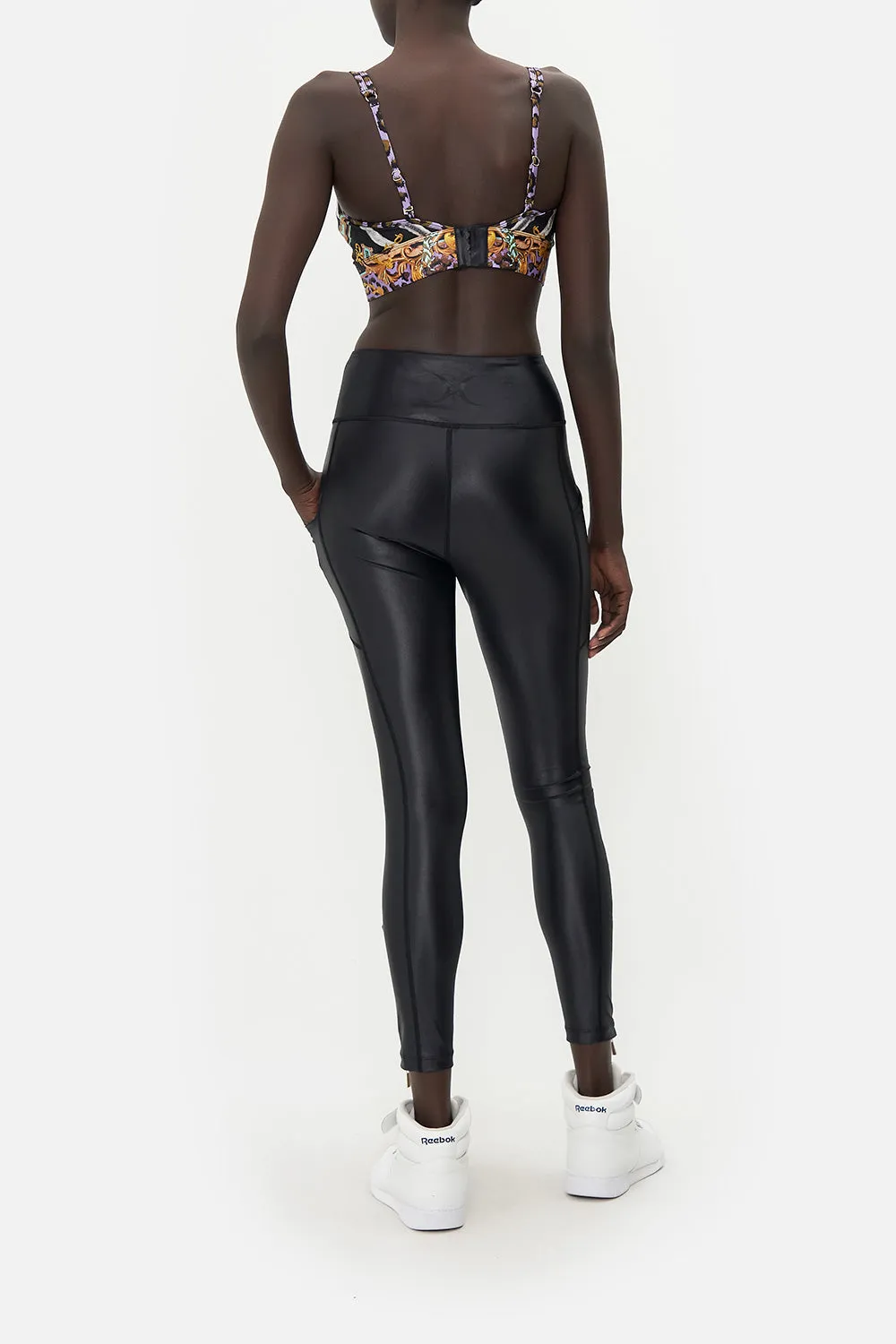 Active Long Legging with Front Hem Zip