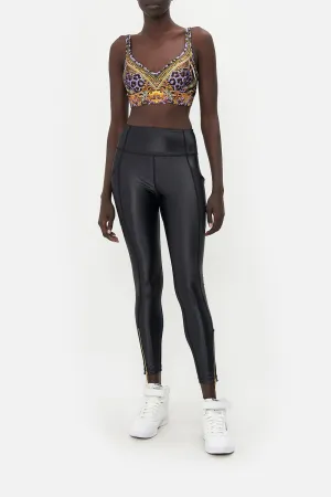 Active Long Legging with Front Hem Zip