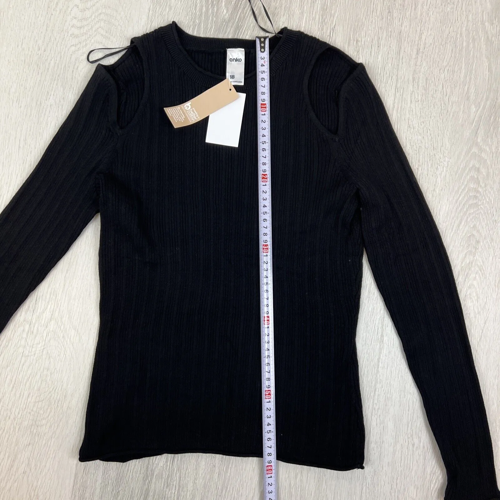 Anko Womens Ribbed Stretch long Sleeve Tops Shirts Size 18 (New - 3 Shirts)