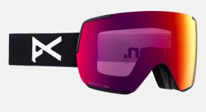 Anon M5S Goggles & MFI Face Mask & Spare Lens 2024 Black / Perceive Sun Red Lens
