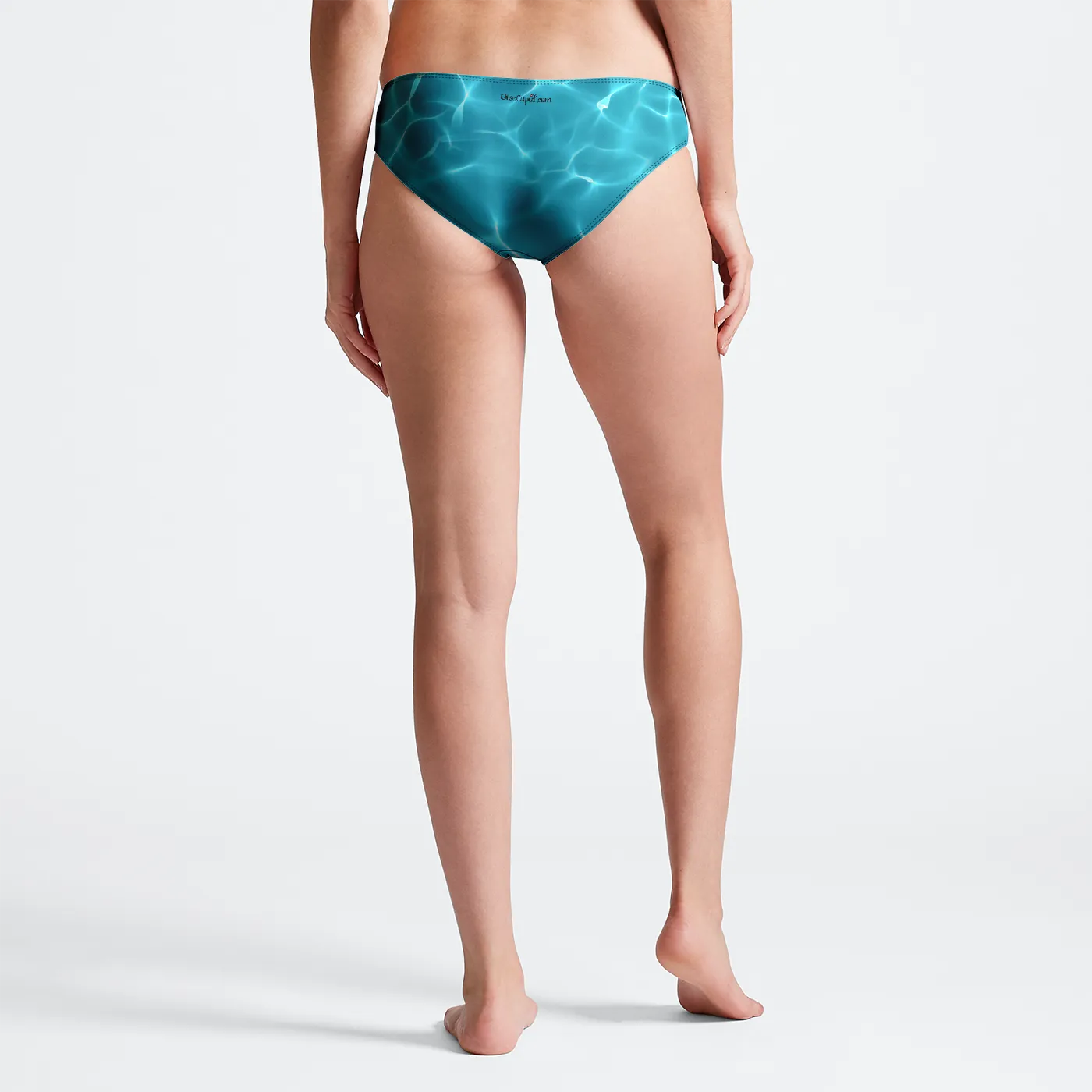 Aqua Waters Mid Rise Bikini Bottom Brief