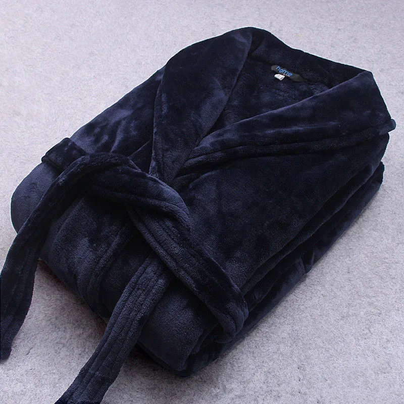 Autumn / Winter Coral Fleece Bathrobe