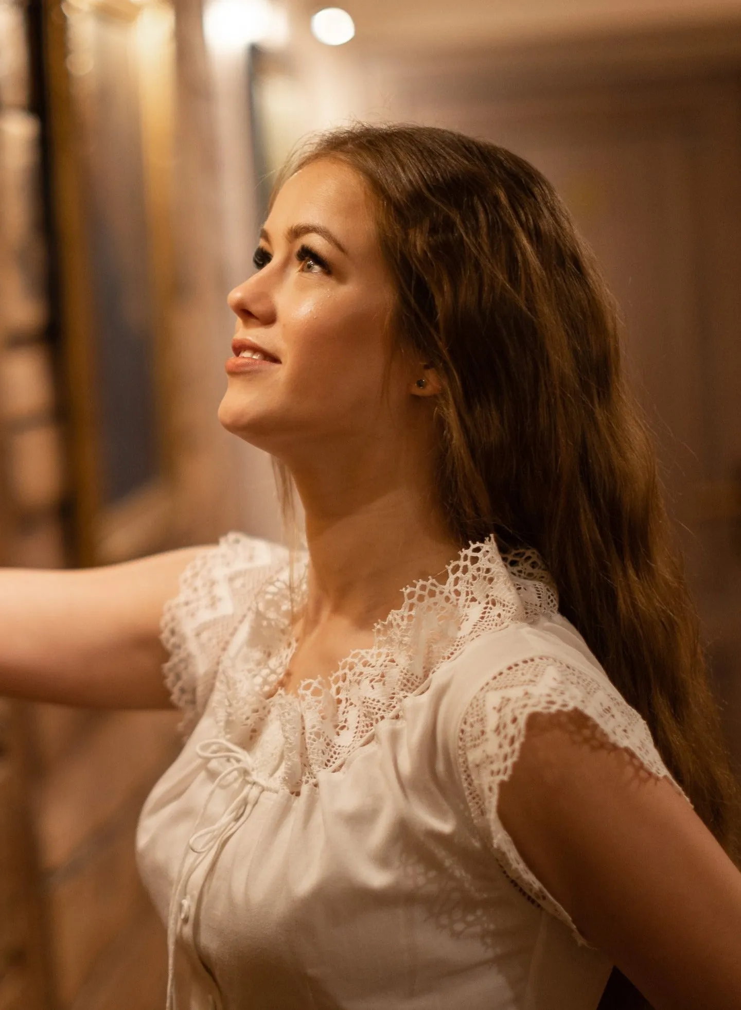 Baroness of the Dawn - Victorian Inspired Onesie in White Cotton