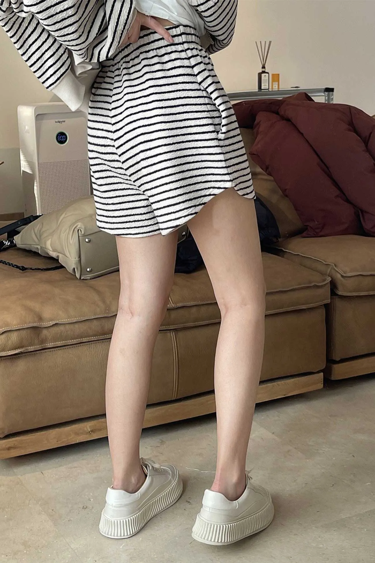 BerryBetty - Striped Casual Loose Shorts