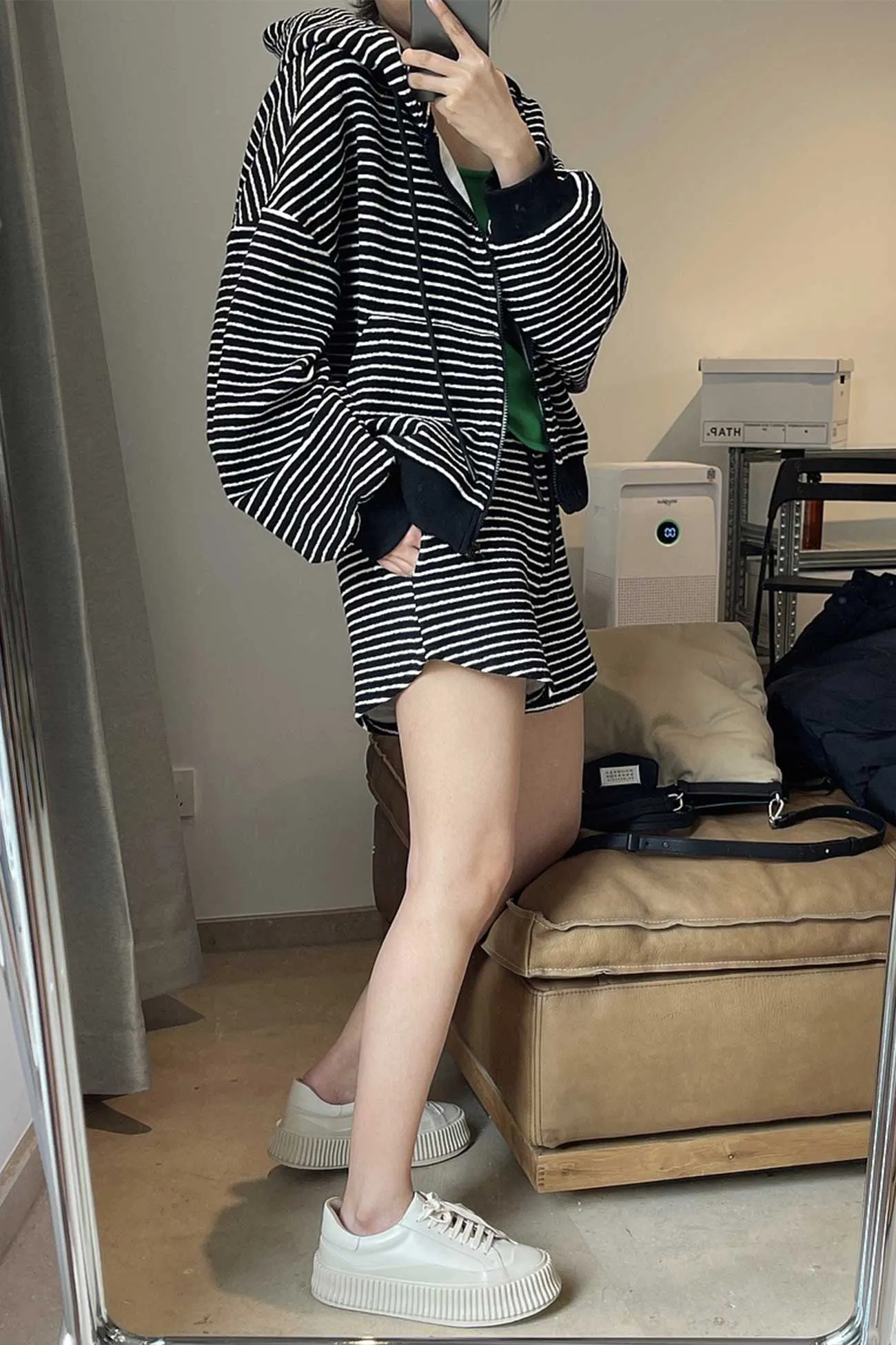 BerryBetty - Striped Casual Loose Shorts
