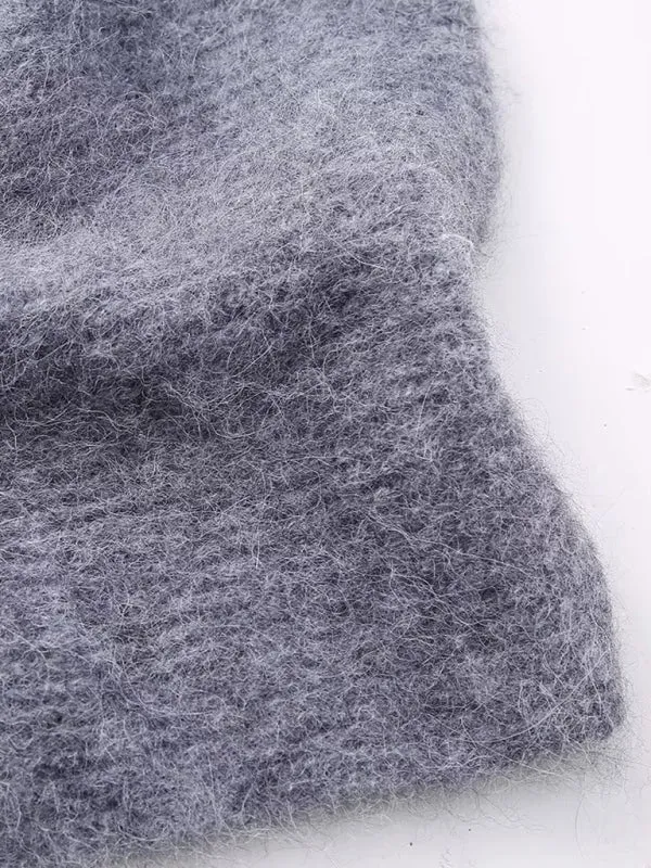 BerryBetty - Women's Style Asymmetrical Knitted Sleeve Long Sleeve, One Sleeve Sweater top
