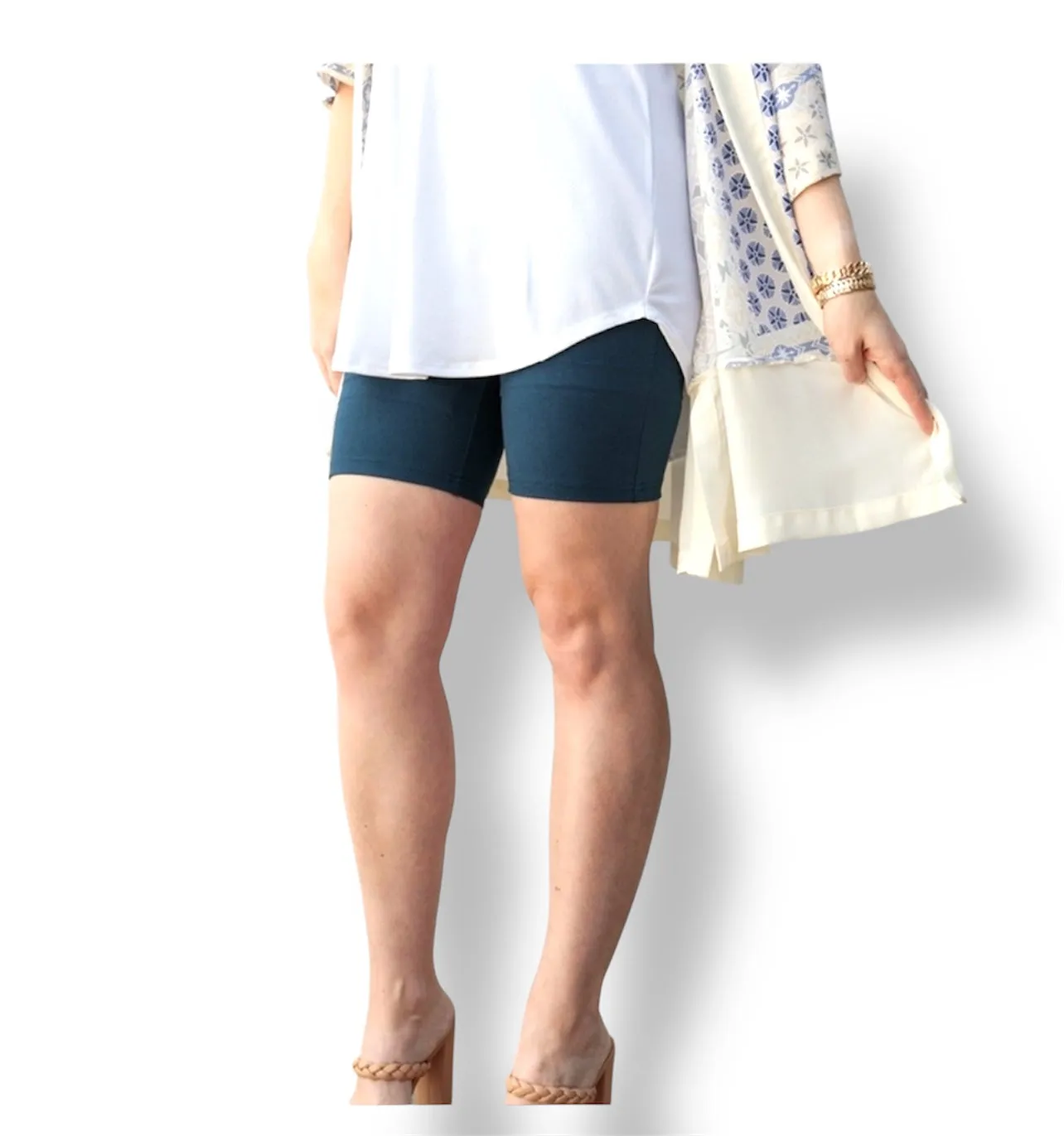 Biker Shorts - Solid Fiery Red