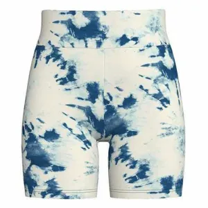 Biker Shorts - White Blue Tie Dye