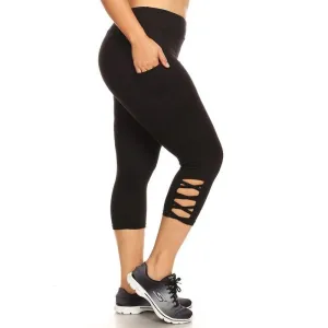Black Capri Criss Cross