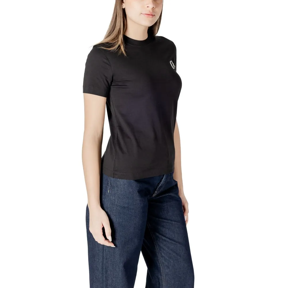 Black Recycled Cotton Tops & T-Shirt
