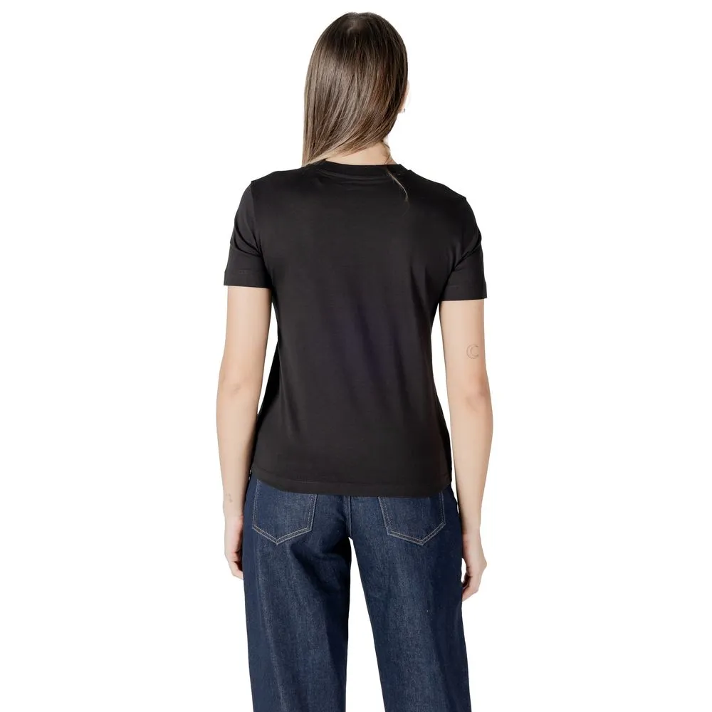 Black Recycled Cotton Tops & T-Shirt