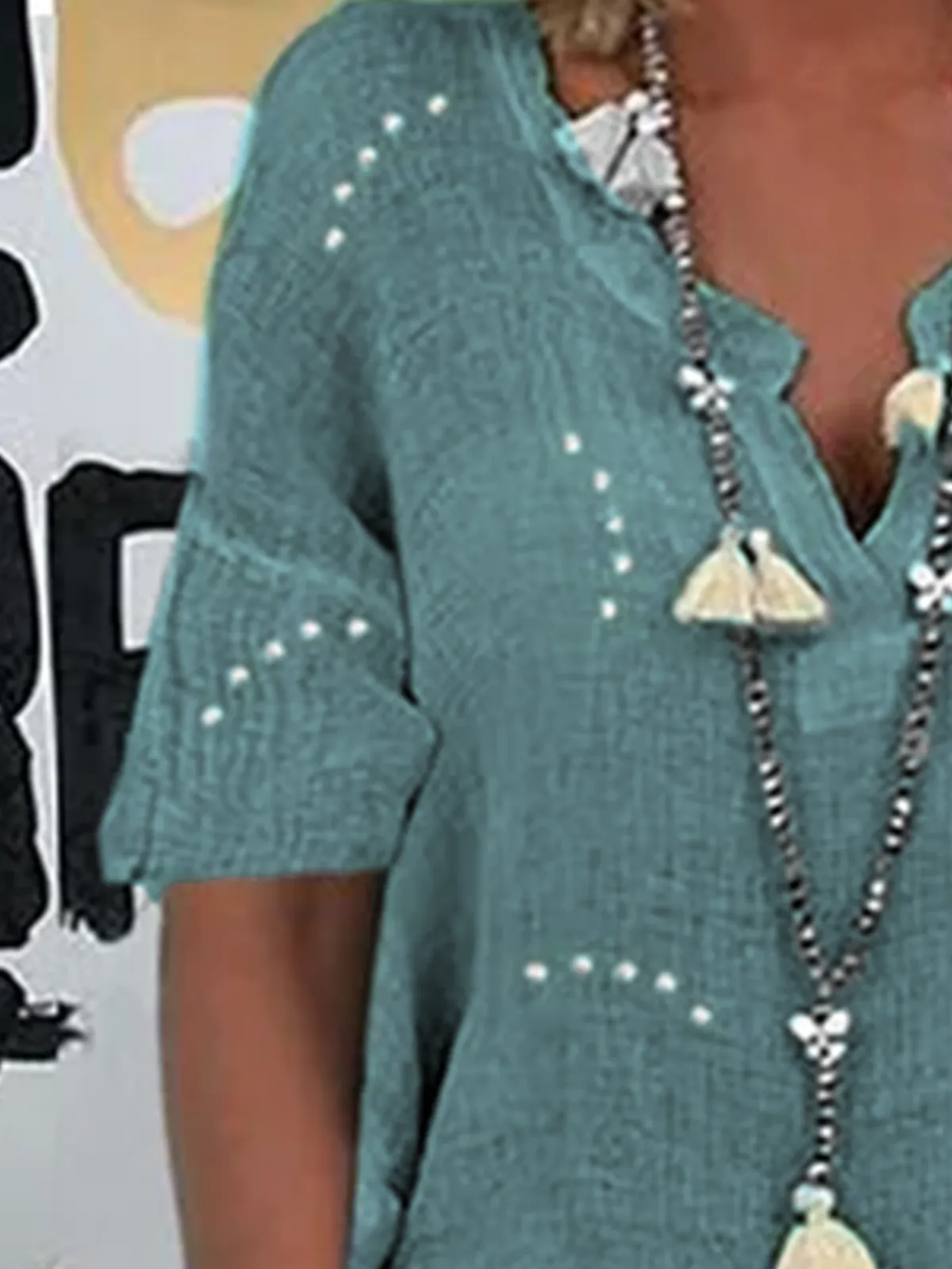 Boho Short Sleeve Shirts & Tops