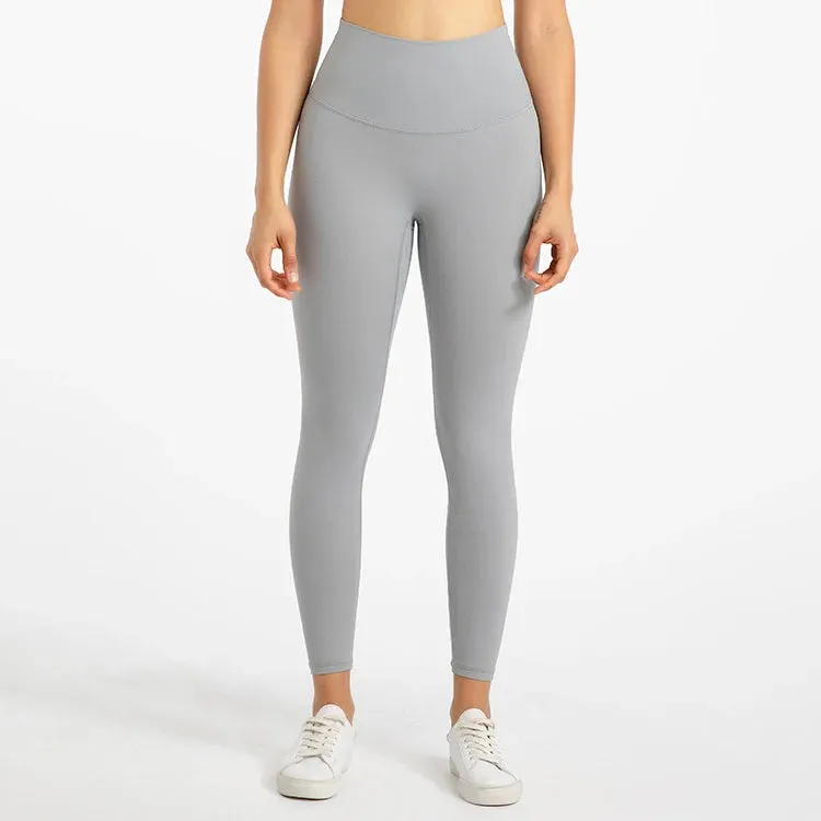 Buttery Soft High Waist Sports Leggings for Women - No Front Seam Yoga Pants