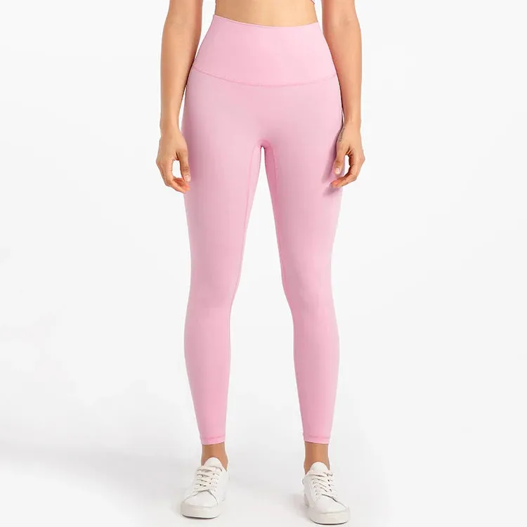 Buttery Soft High Waist Sports Leggings for Women - No Front Seam Yoga Pants
