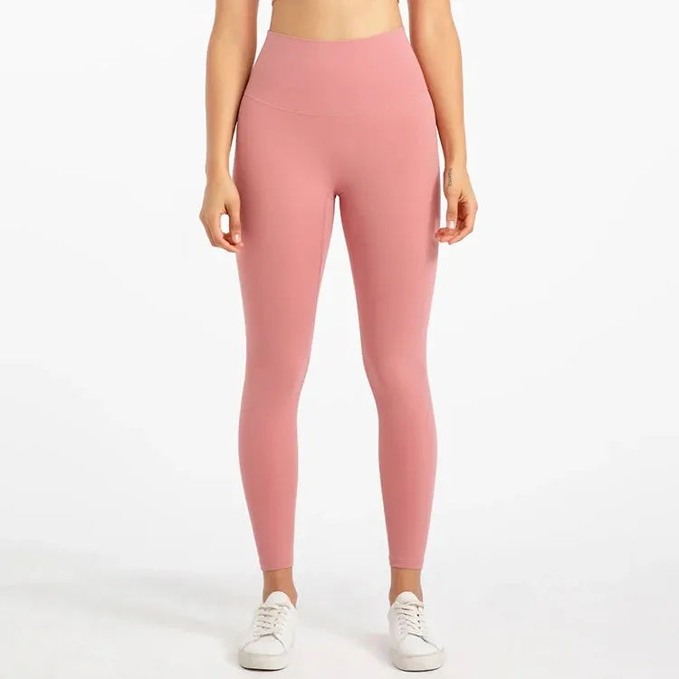 Buttery Soft High Waist Sports Leggings for Women - No Front Seam Yoga Pants