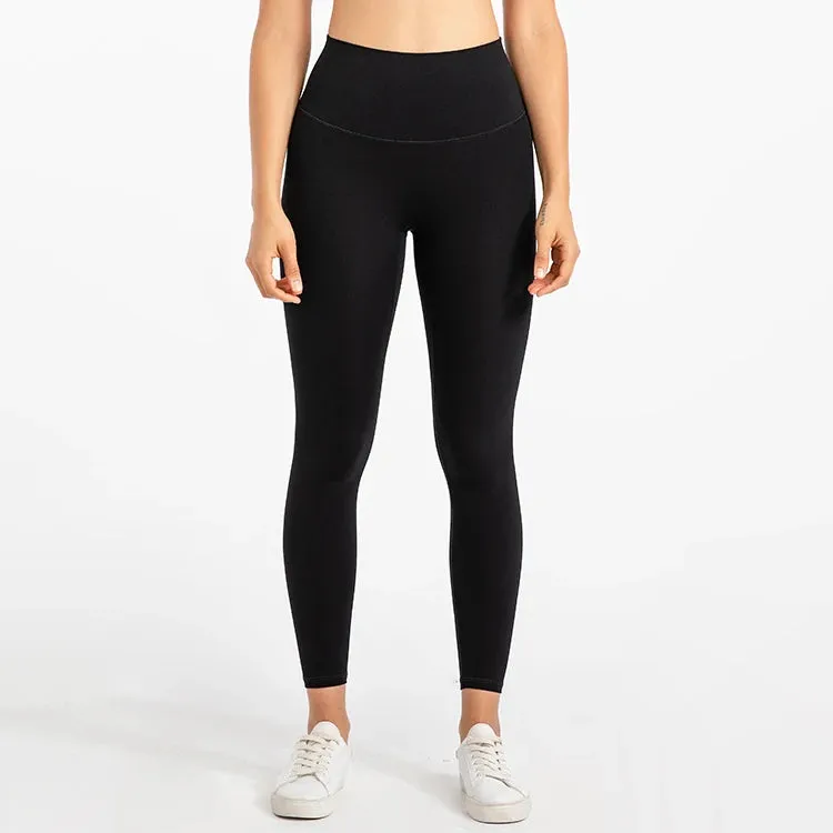 Buttery Soft High Waist Sports Leggings for Women - No Front Seam Yoga Pants