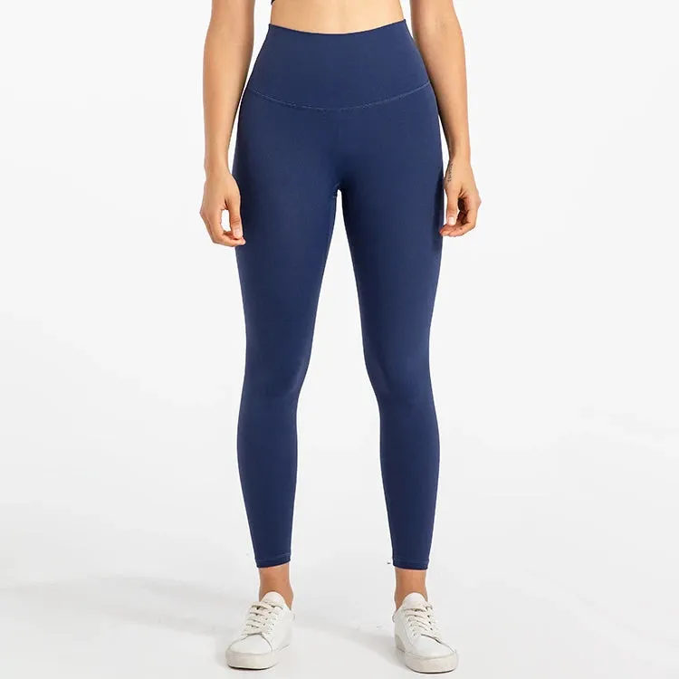 Buttery Soft High Waist Sports Leggings for Women - No Front Seam Yoga Pants