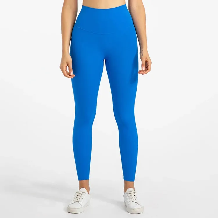 Buttery Soft High Waist Sports Leggings for Women - No Front Seam Yoga Pants