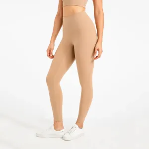 Buttery Soft High Waist Sports Leggings for Women - No Front Seam Yoga Pants