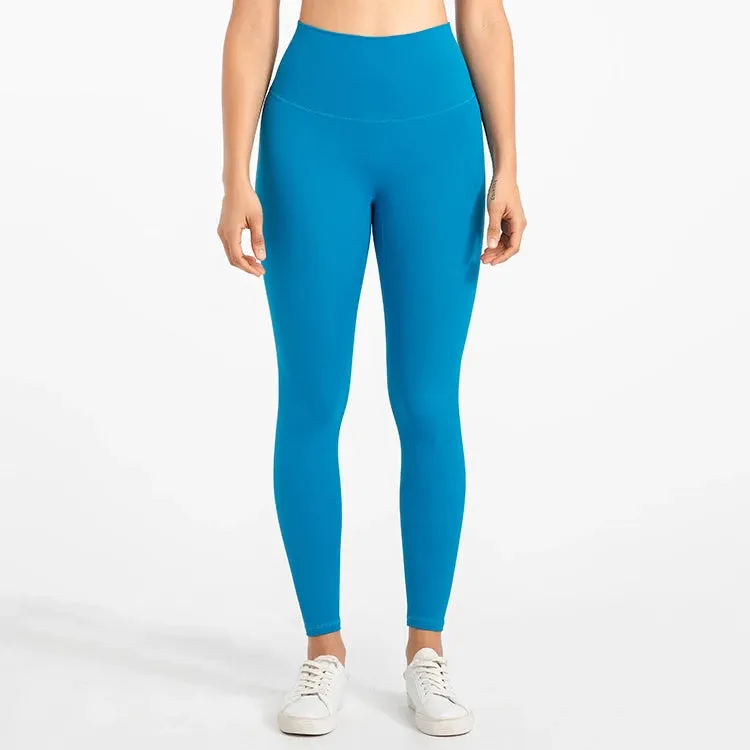 Buttery Soft High Waist Sports Leggings for Women - No Front Seam Yoga Pants