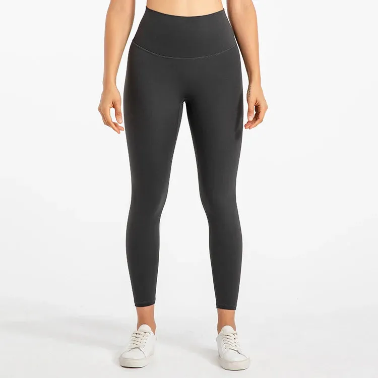 Buttery Soft High Waist Sports Leggings for Women - No Front Seam Yoga Pants