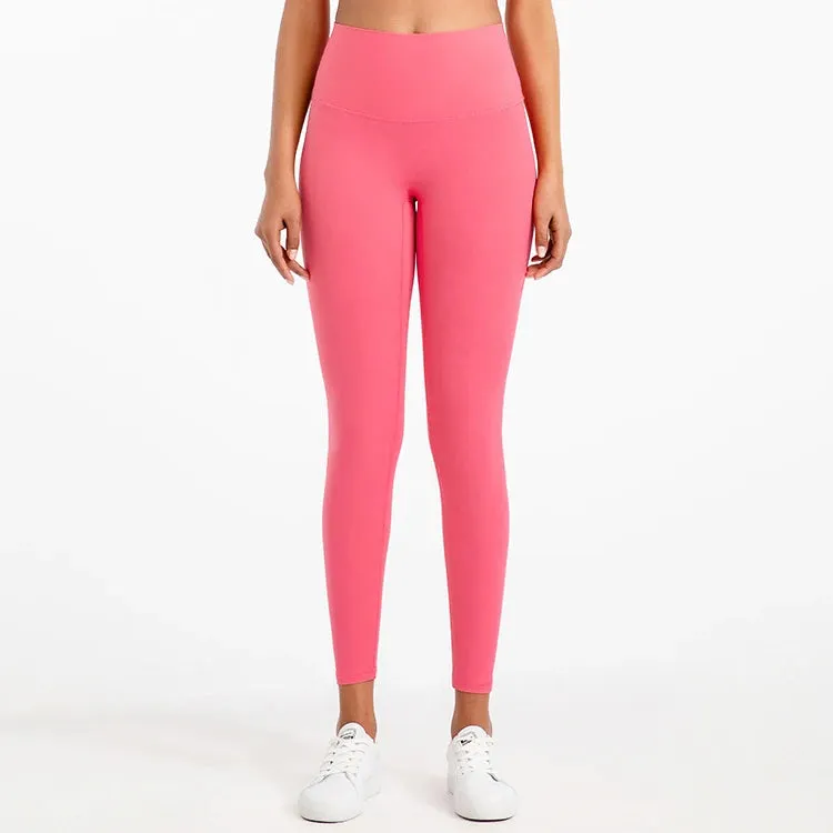 Buttery Soft High Waist Sports Leggings for Women - No Front Seam Yoga Pants