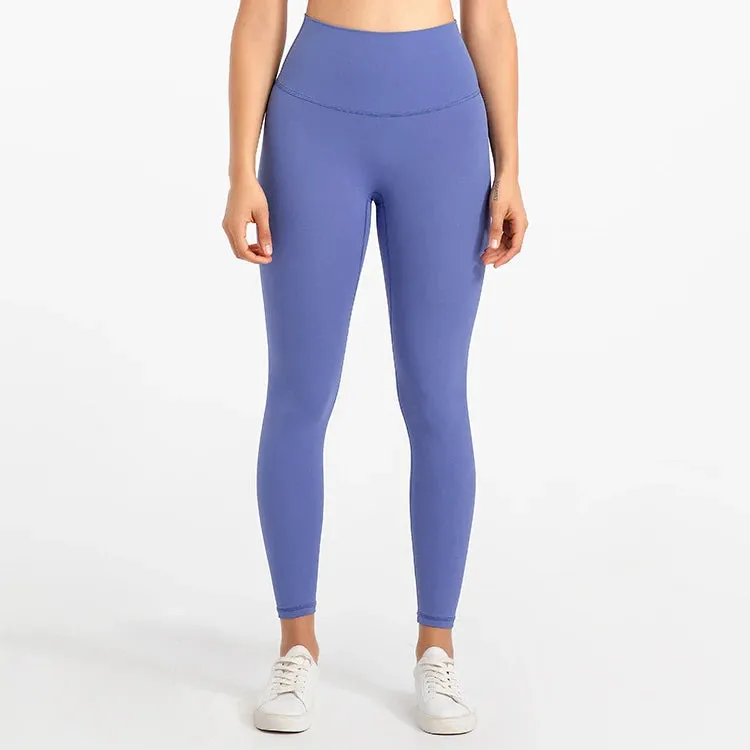Buttery Soft High Waist Sports Leggings for Women - No Front Seam Yoga Pants