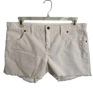 Carve Designs Womens Oahu Corduroy Shorts 12 White Mid Rise Cutoff Bohemian