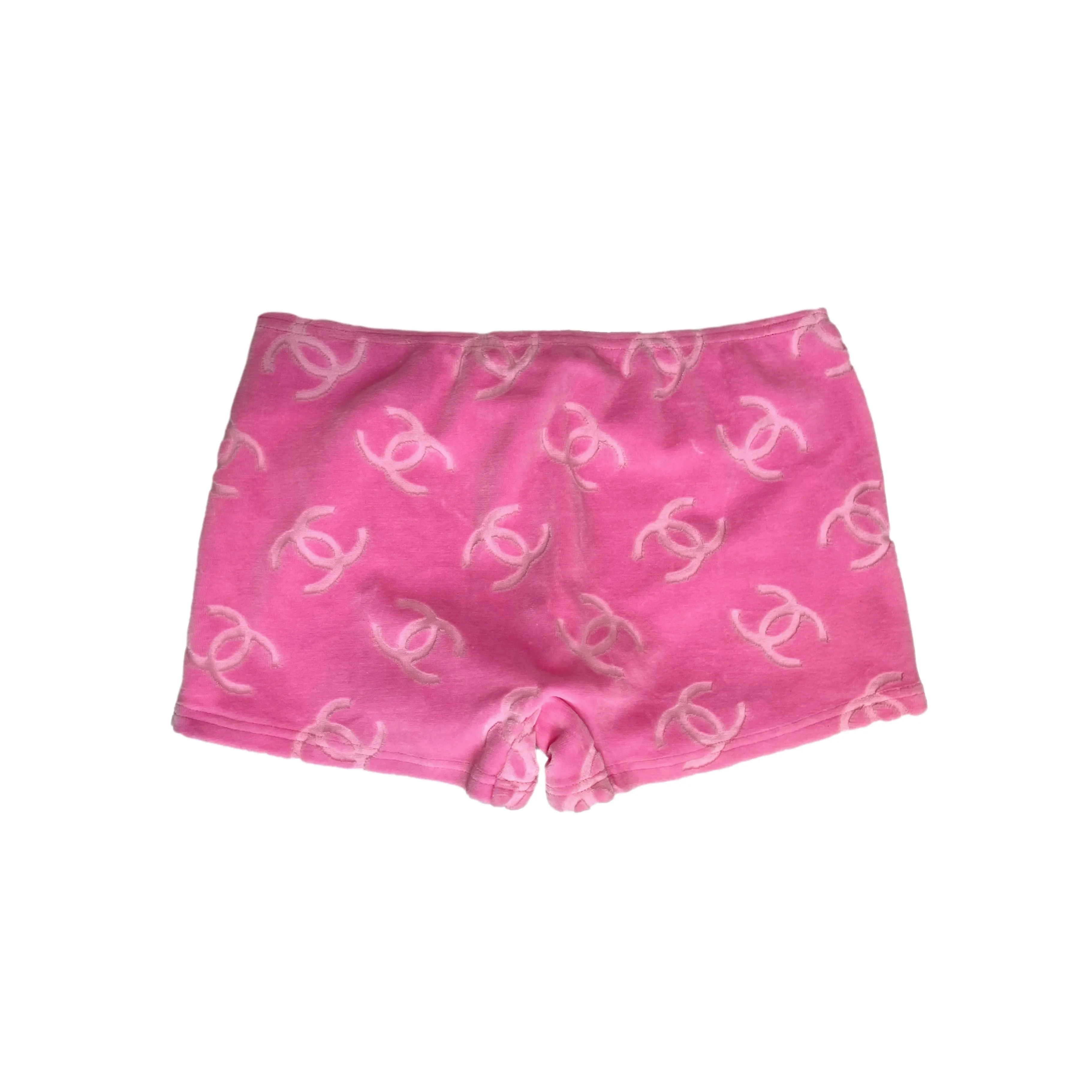 Chanel Pink Velour Shorts