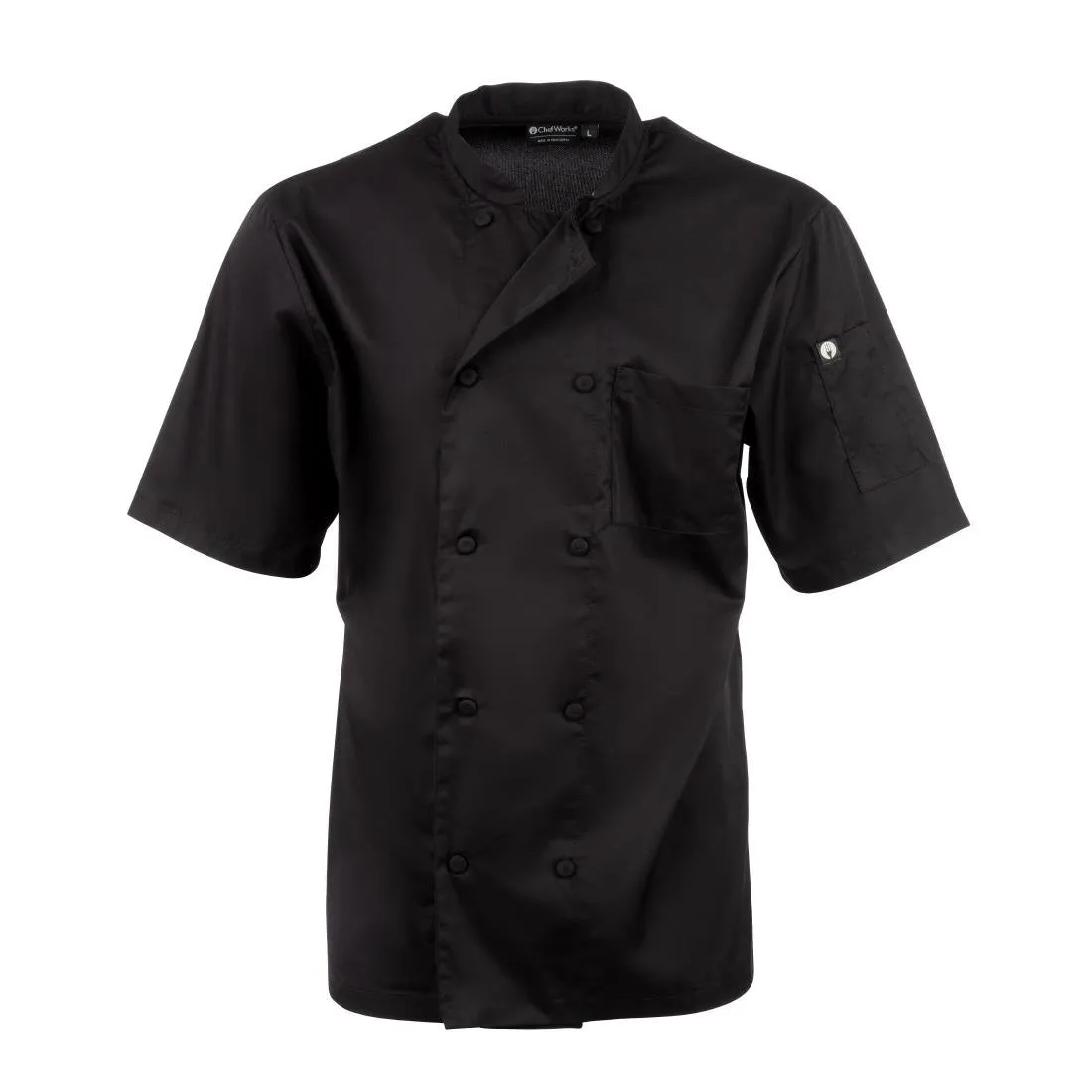 Chefs Works Montreal Cool Vent Unisex Chef Jacket Black XS