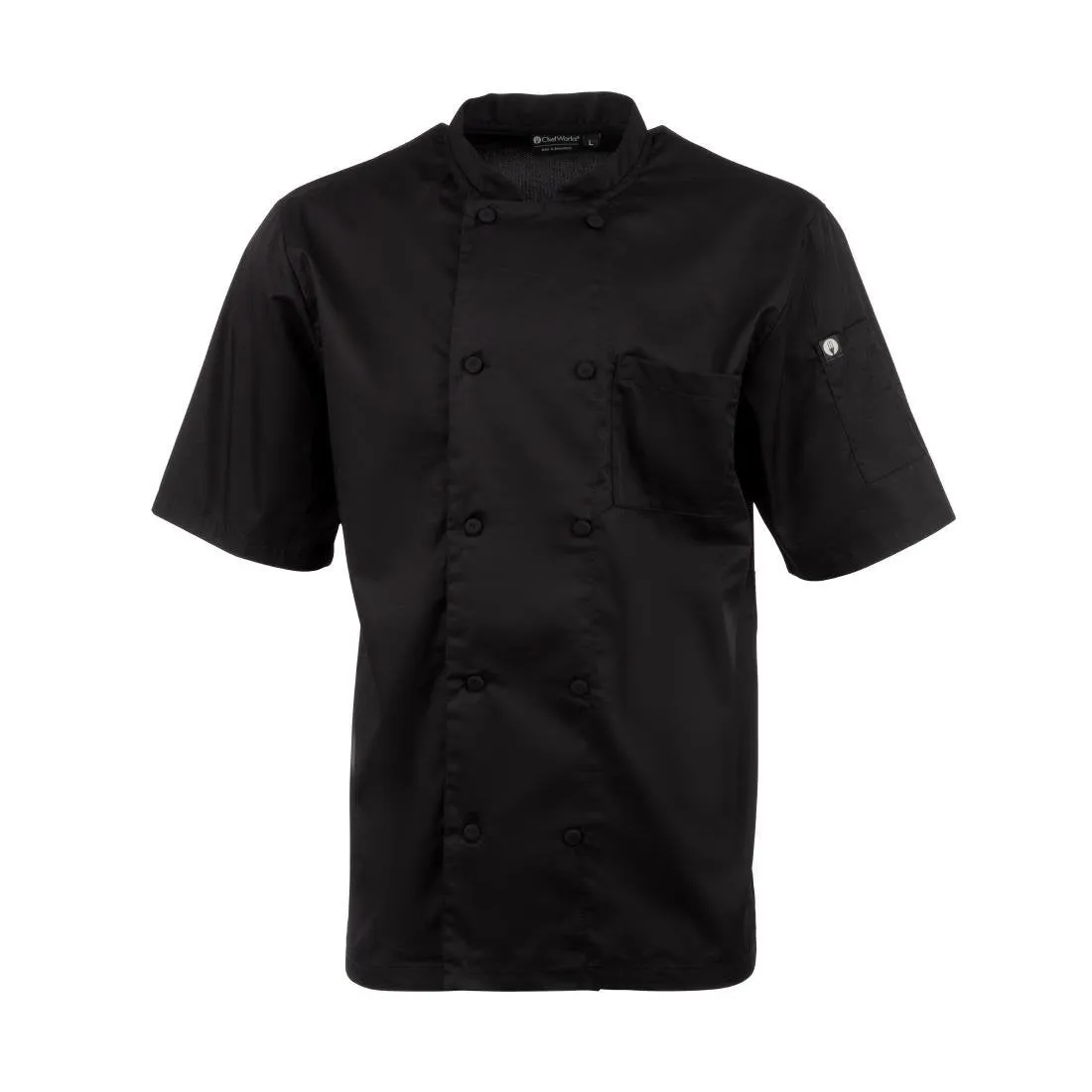 Chefs Works Montreal Cool Vent Unisex Chef Jacket Black XS