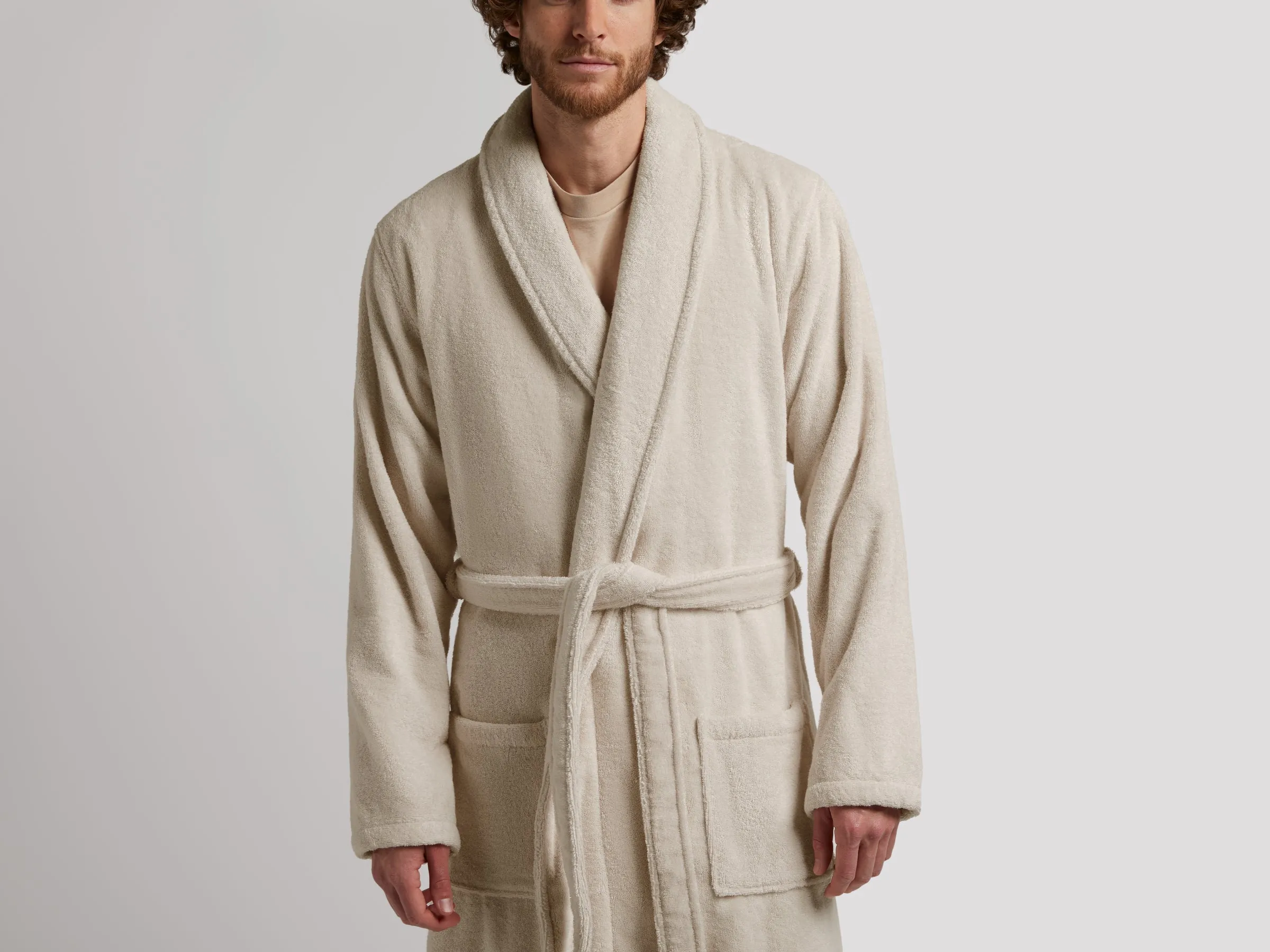 Classic Turkish Cotton Robe (Bone)