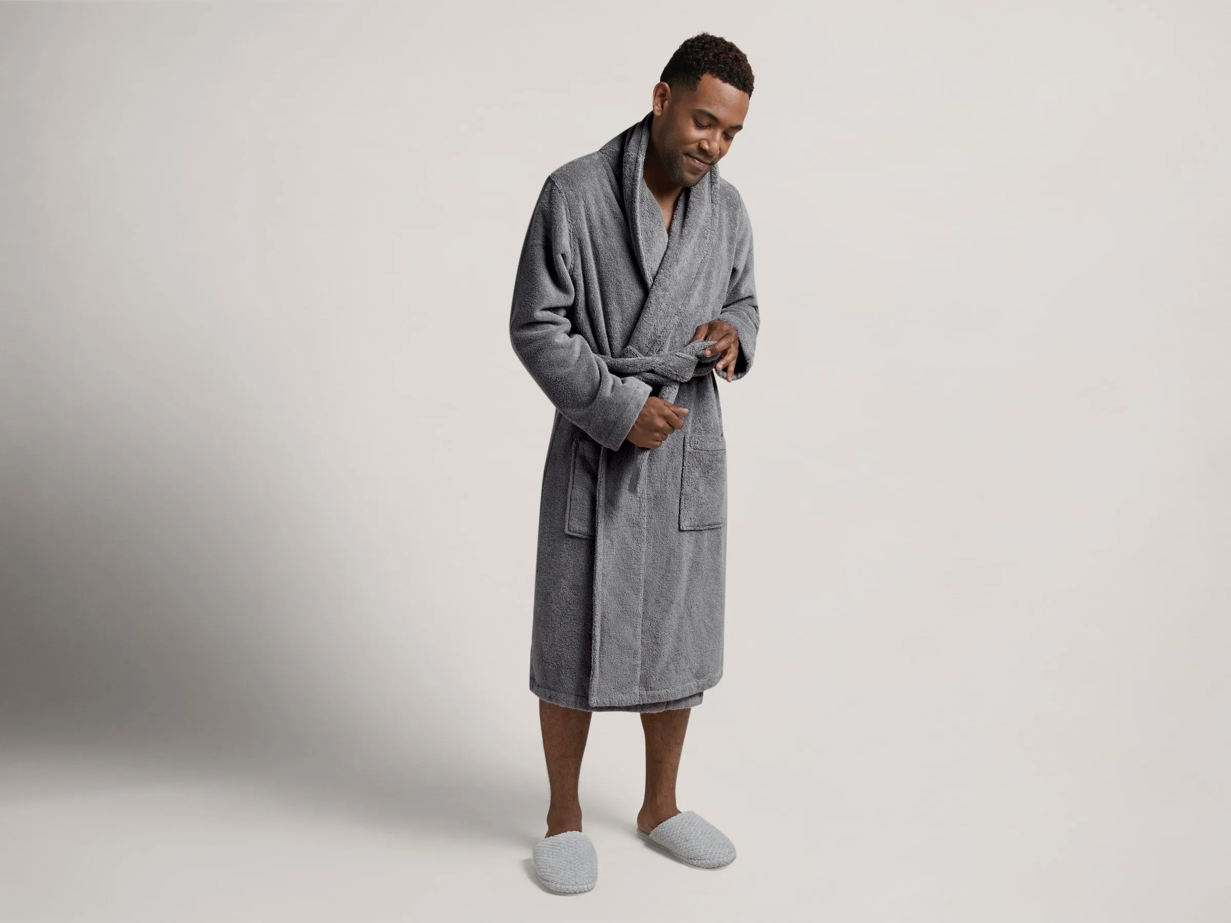 Classic Turkish Cotton Robe (Stone)