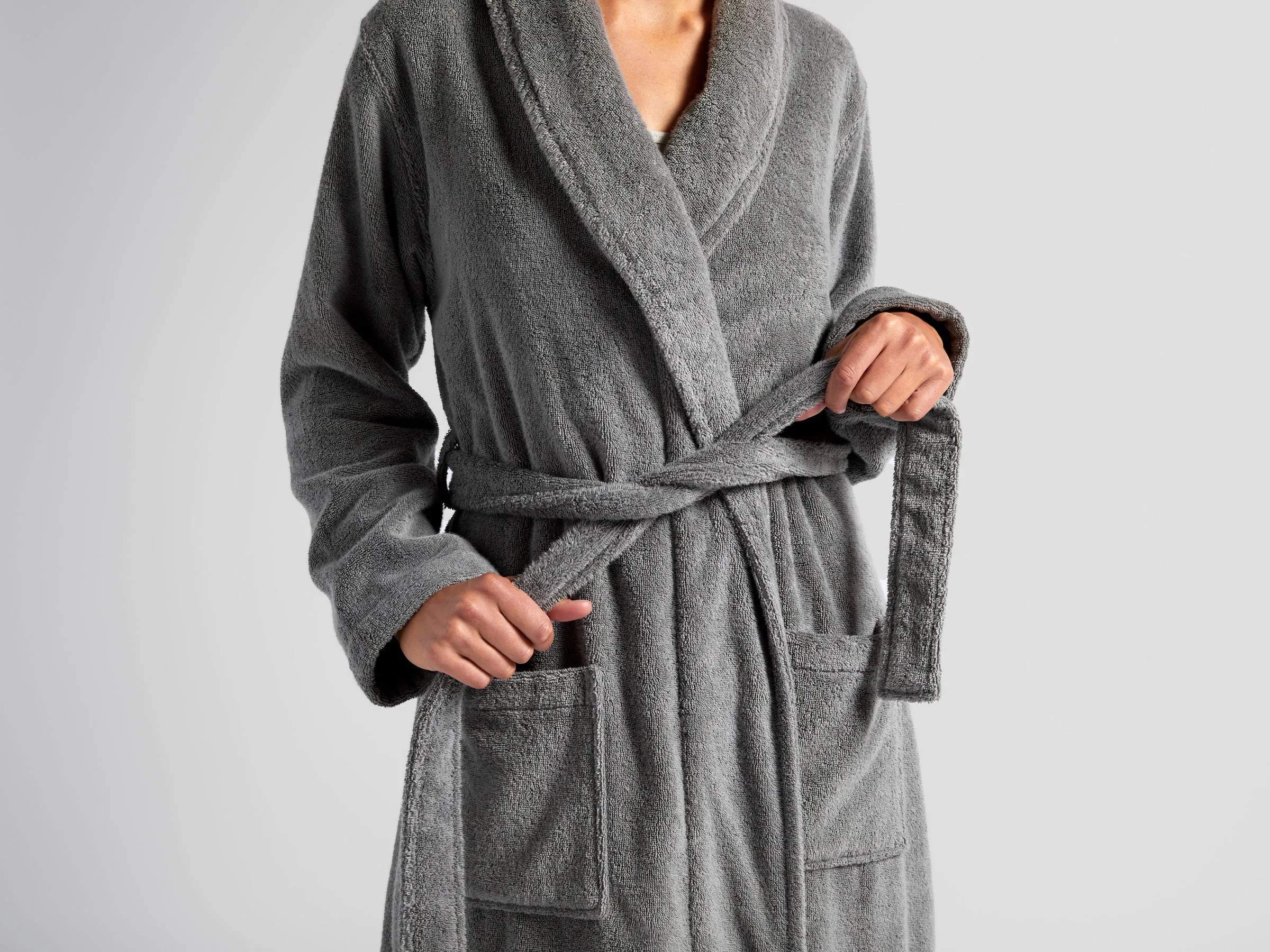 Classic Turkish Cotton Robe (Stone)
