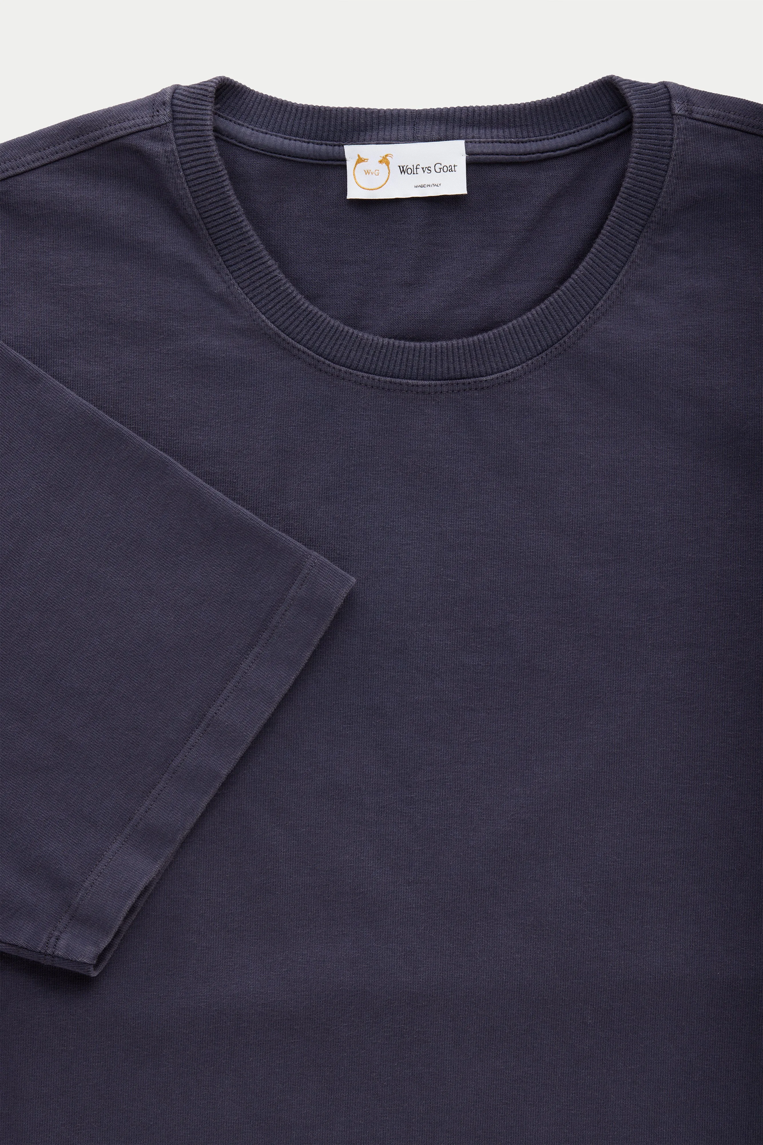 Cotton Short Sleeve Crewneck T-Shirt Fulvia 4 Color Option
