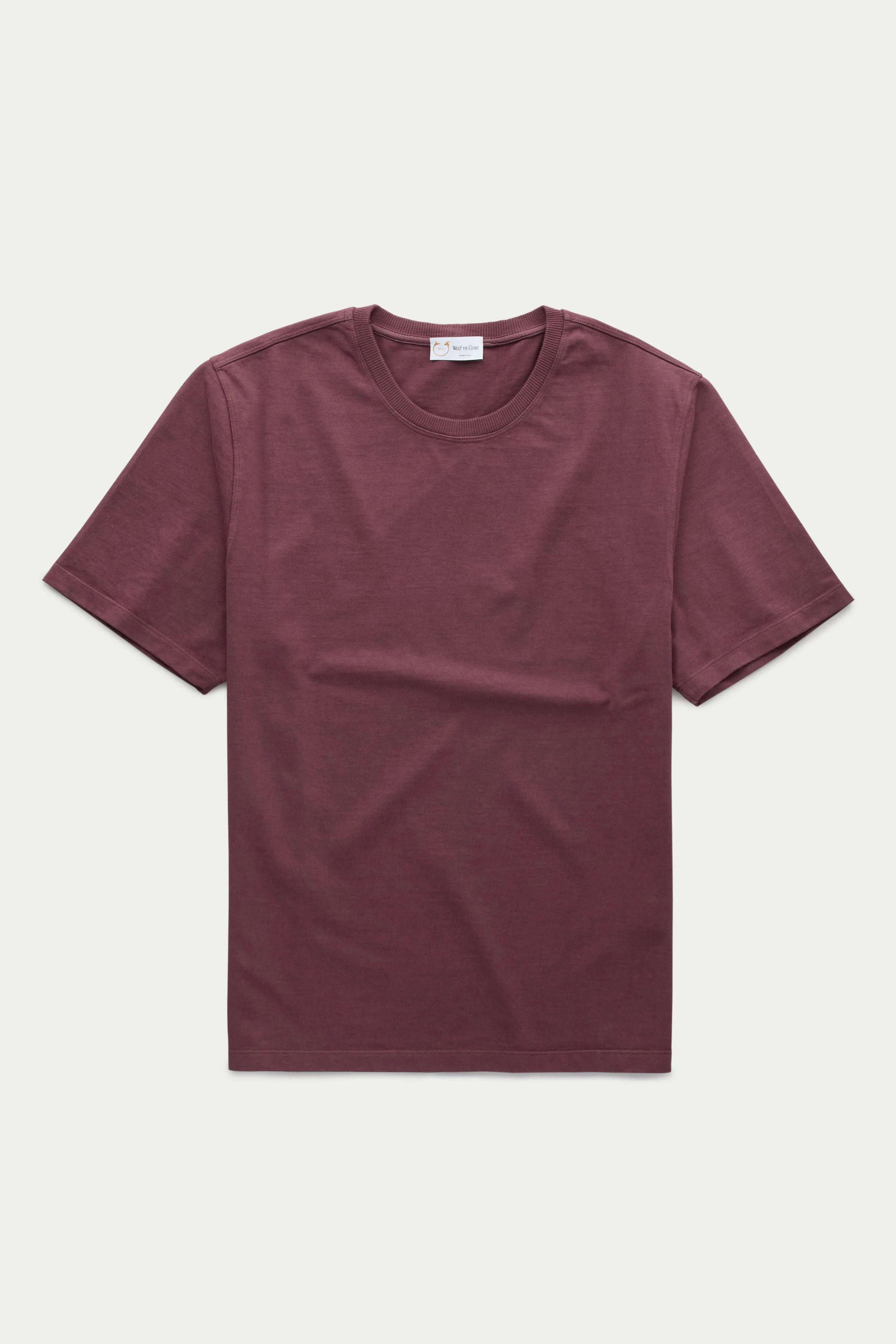 Cotton Short Sleeve Crewneck T-Shirt Fulvia 4 Color Option