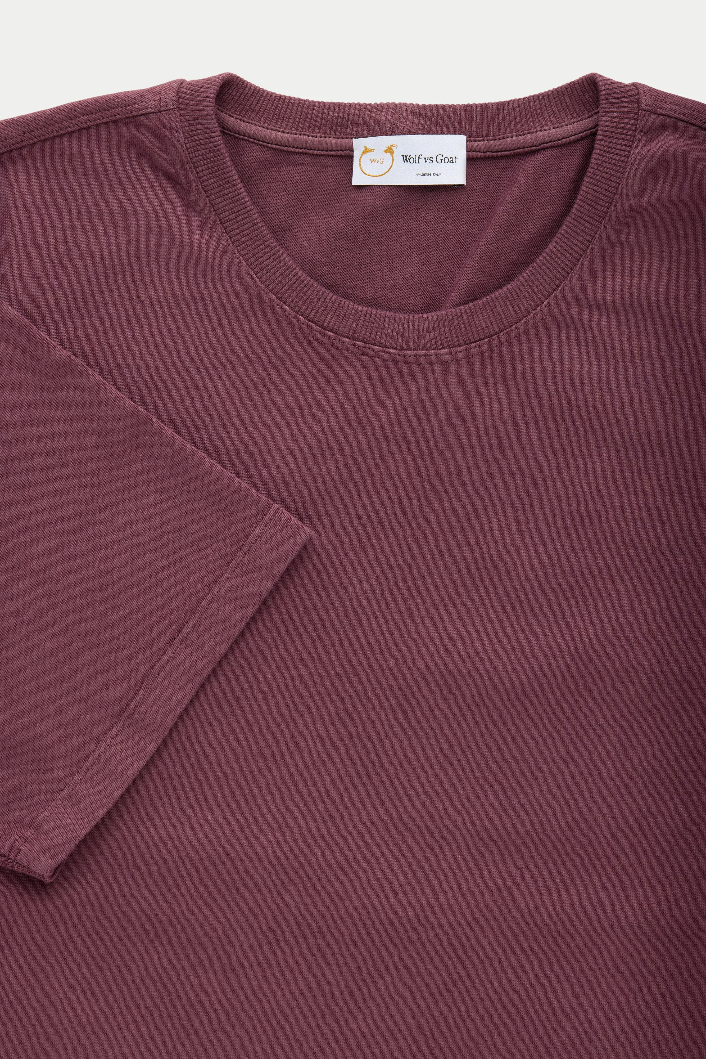 Cotton Short Sleeve Crewneck T-Shirt Fulvia 4 Color Option