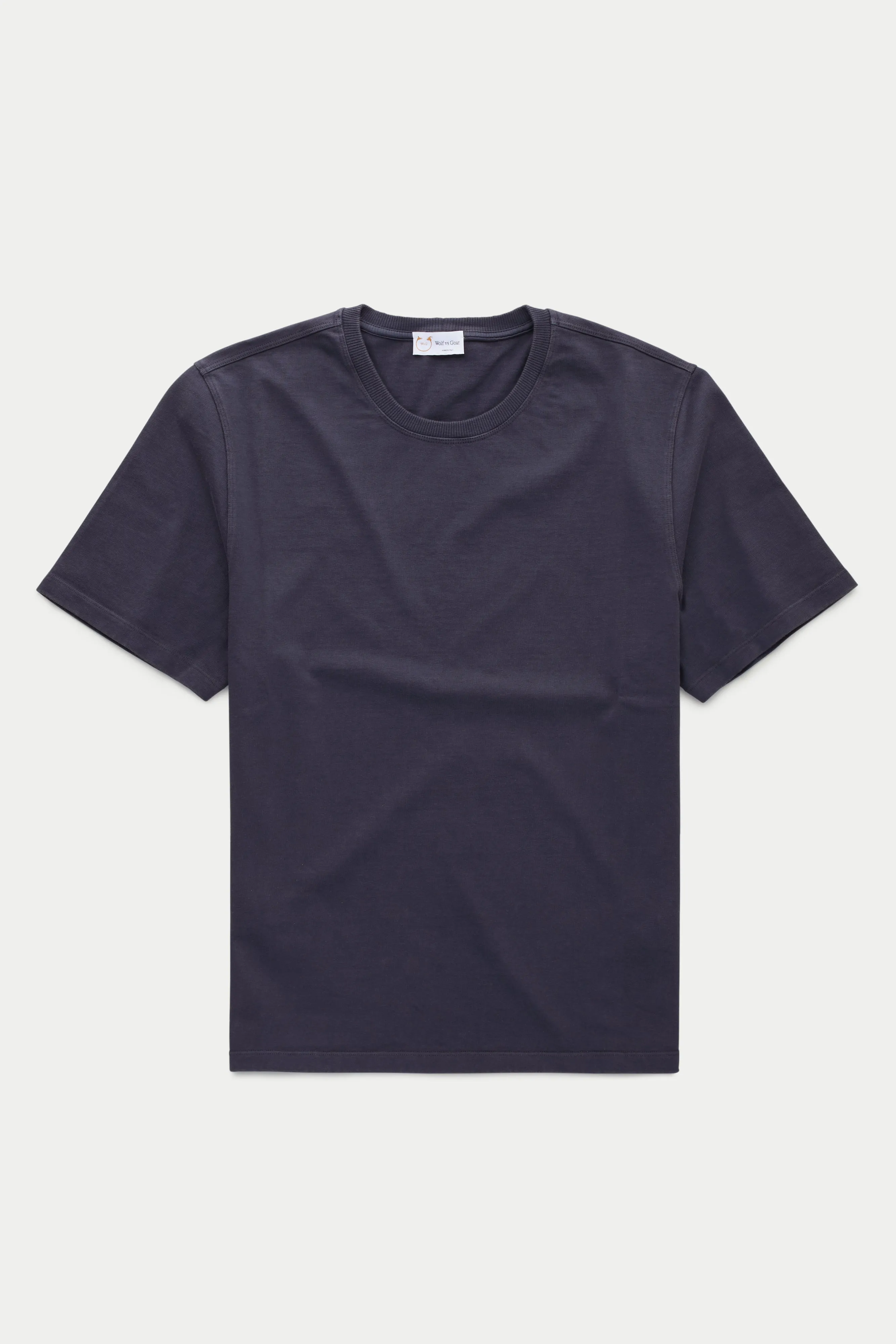 Cotton Short Sleeve Crewneck T-Shirt Fulvia 4 Color Option