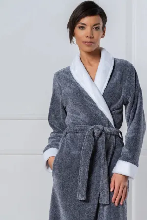 CottonSoft* Women’s Melange Shawl Collar Bathrobe