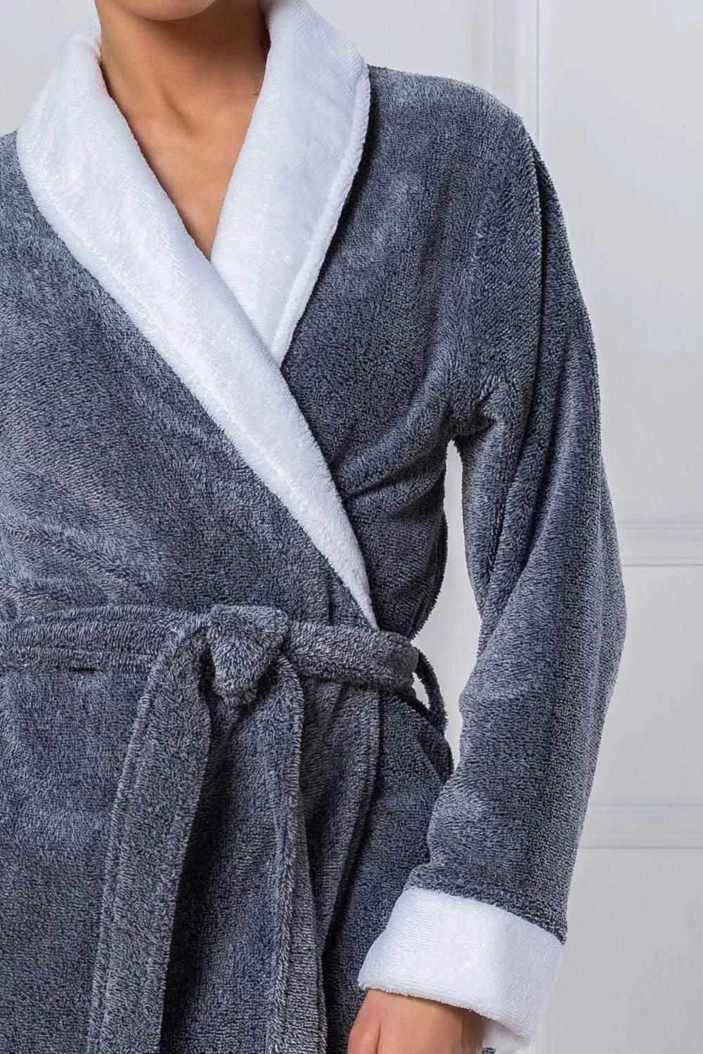 CottonSoft* Women’s Melange Shawl Collar Bathrobe