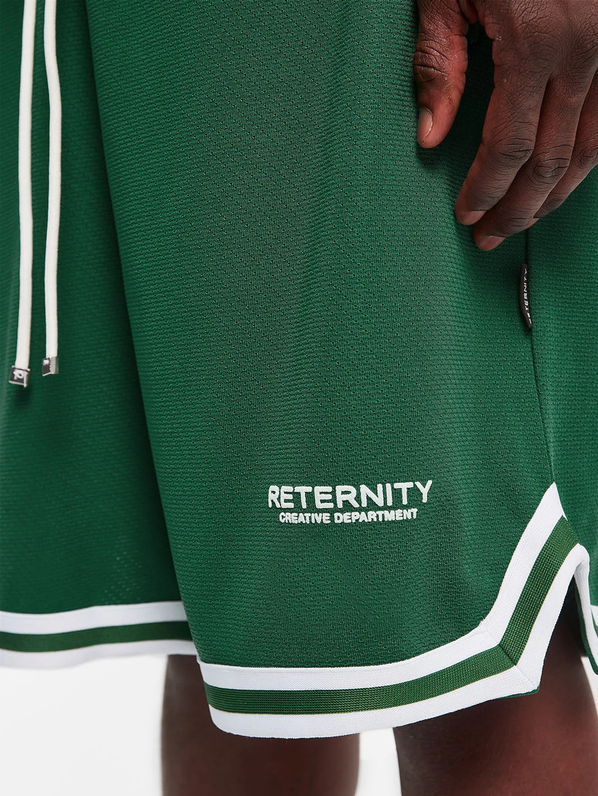 CREATIVE DEPT MESH SHORTS - GREEN