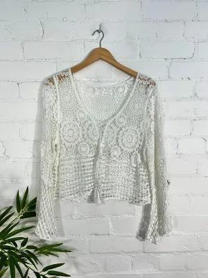 Crochet Short Sleeve Top