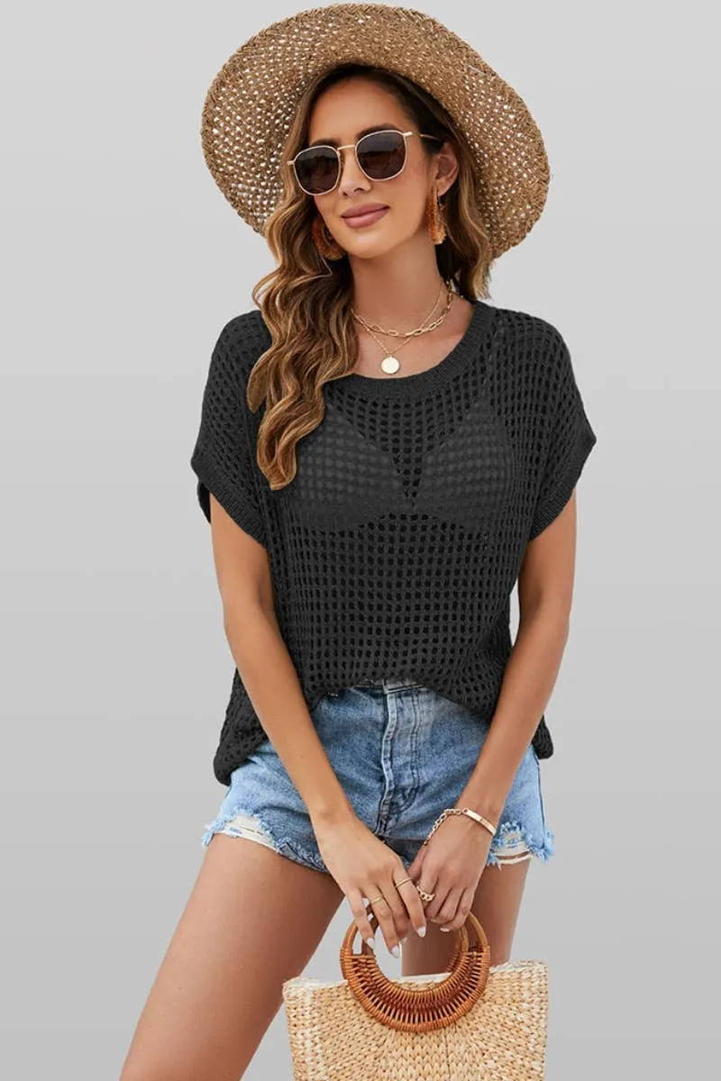 Crochet Short Sleeve Tshirt
