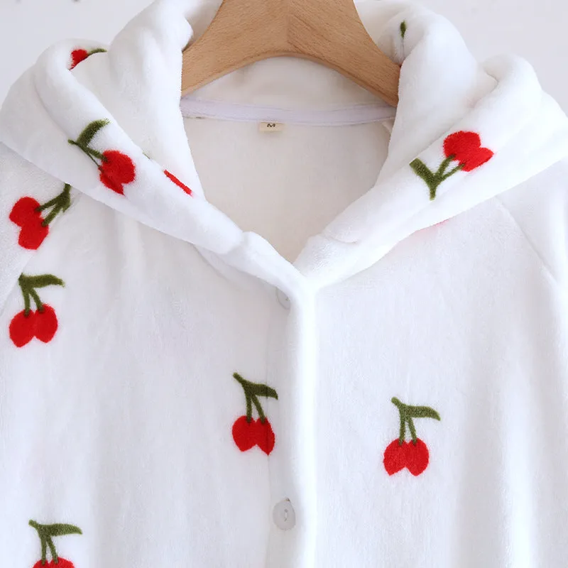 Cute Little Cherry Home Chillout Robe