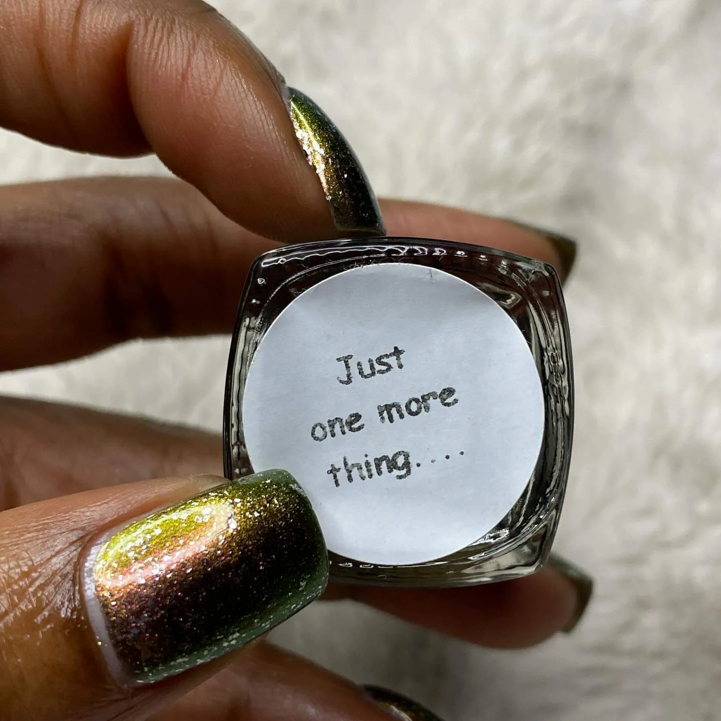 Danglefoot Polish - Movie/TV Quotes - Just One More Thing...
