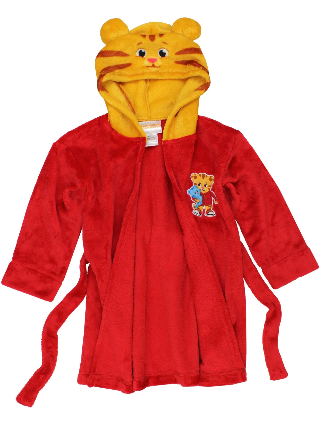 Daniel Tiger's Neighborhood Plush Hooded Bathrobe with Ears