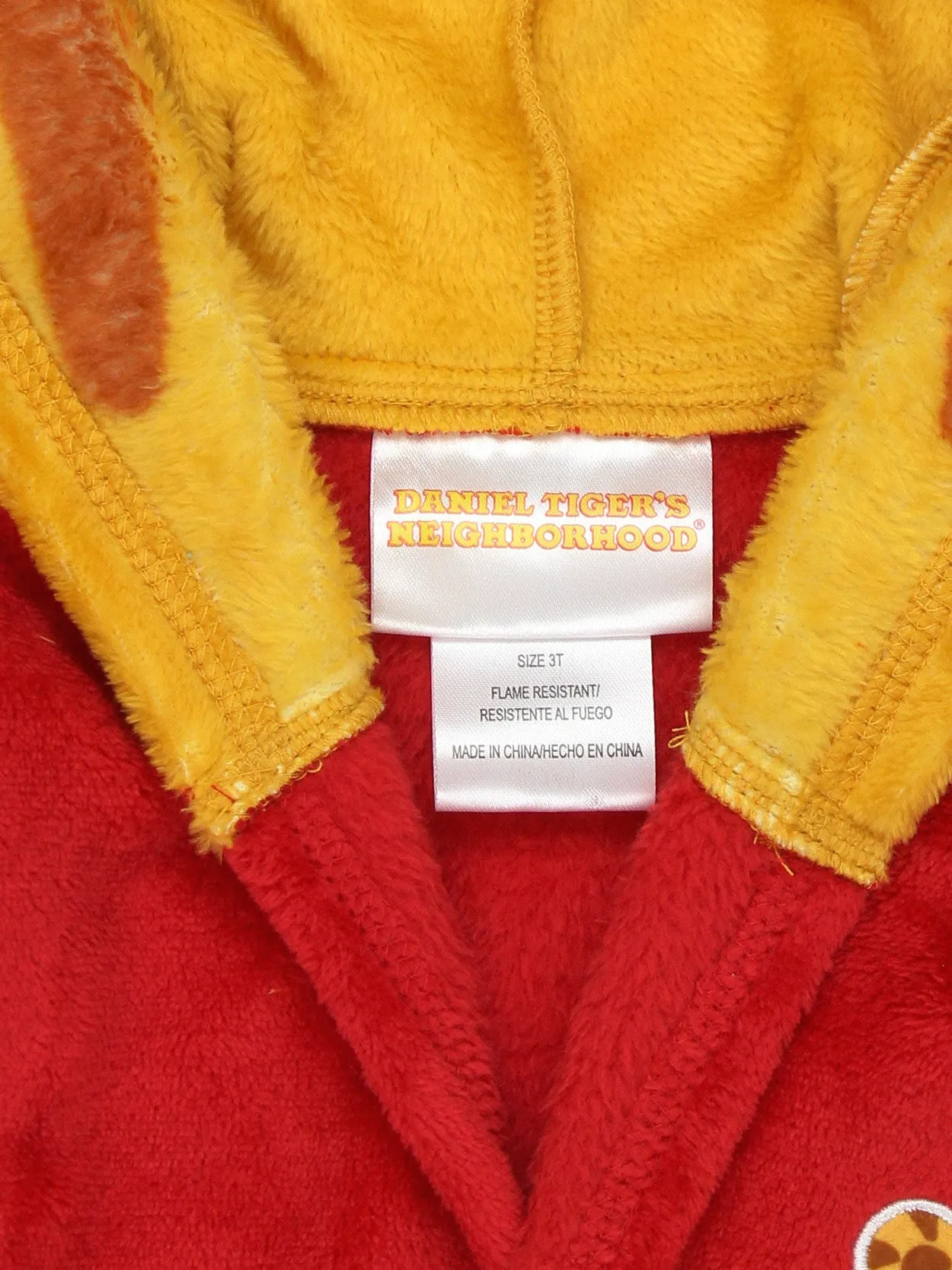 Daniel Tiger's Neighborhood Plush Hooded Bathrobe with Ears