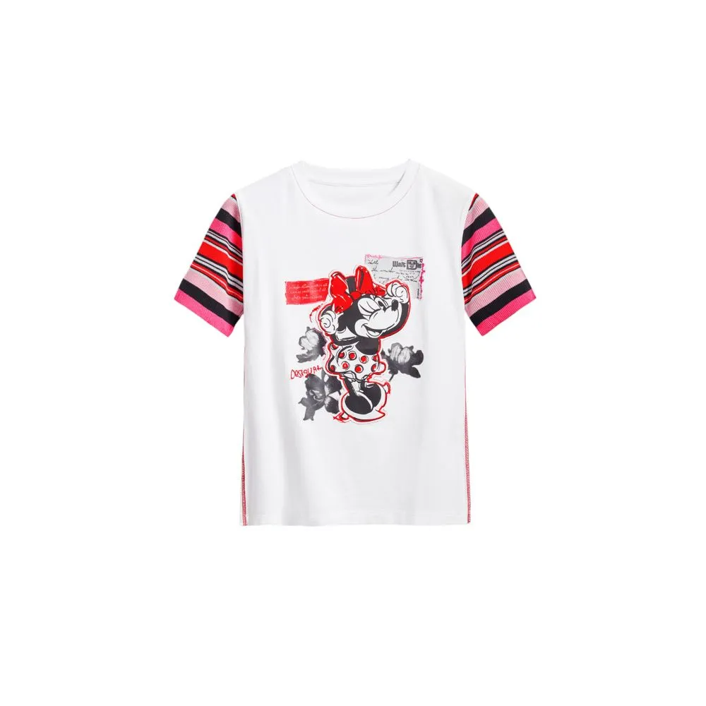 Desigual White Cotton Tops & T-Shirt